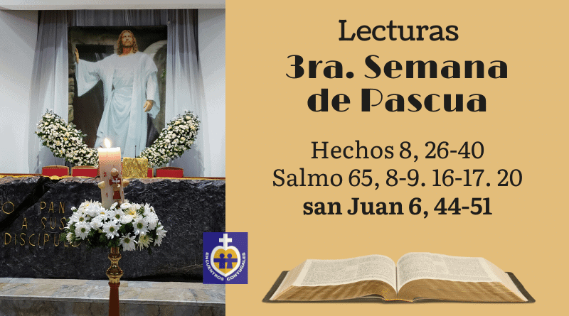 lecturas jueves 3ra. semana de pascua