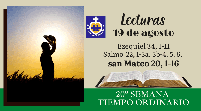 lecturas miércoles 19 de agosto - 20º semana - tiempo ordinario - año par