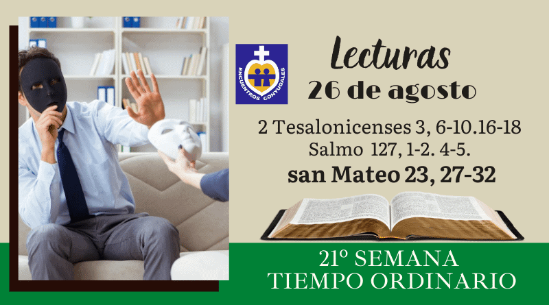 lecturas 26 de agosto - 21º semana - tiempo ordinario - año par