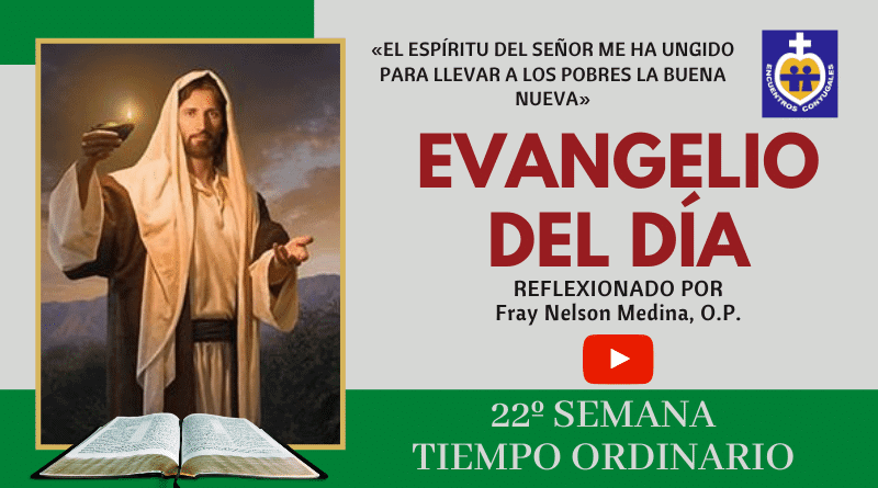 reflexión evangelio 31 de agosto - 22º semana - tiempo ordinario - año par