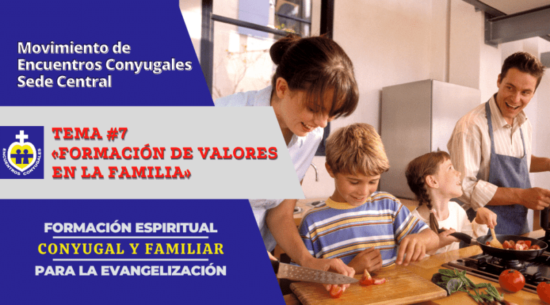 Formación de valores en la familia - tema #7 - Formación Espiritual MEC