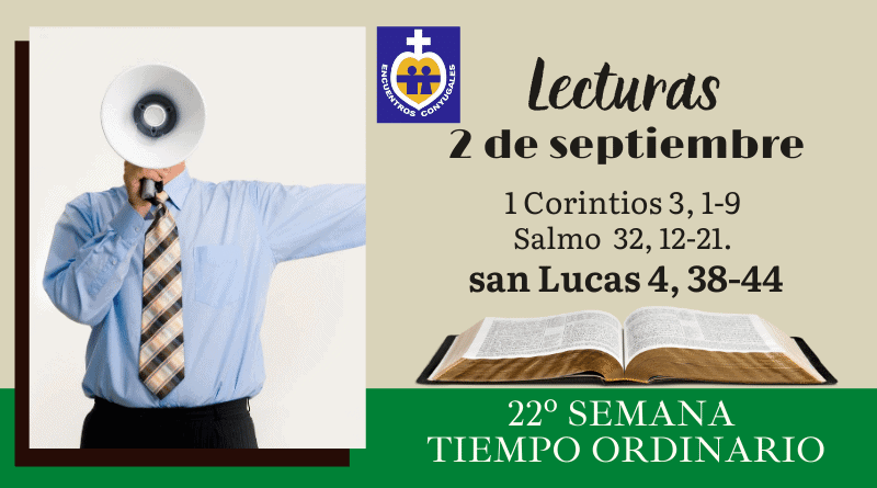 lecturas miércoles 2 de septiembre - 22º semana - tiempo ordinario - año par