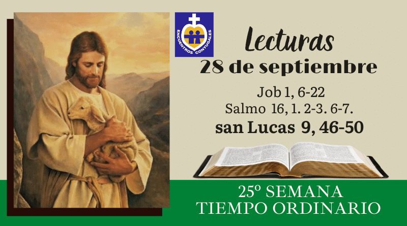 Lecturas lunes 28 de septiembre | 26º Semana | T. Ordinario - Año Par