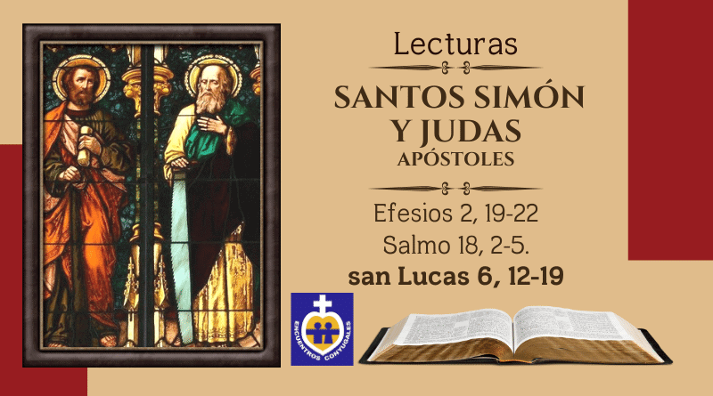 Lecturas miércoles 28 octubre | Santos Simón y Judas, Apóstoles - Fiesta