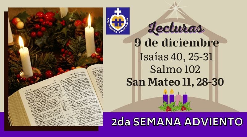 Lecturas miércoles 9 de diciembre | II Semana de Adviento | Ciclo A, B y C