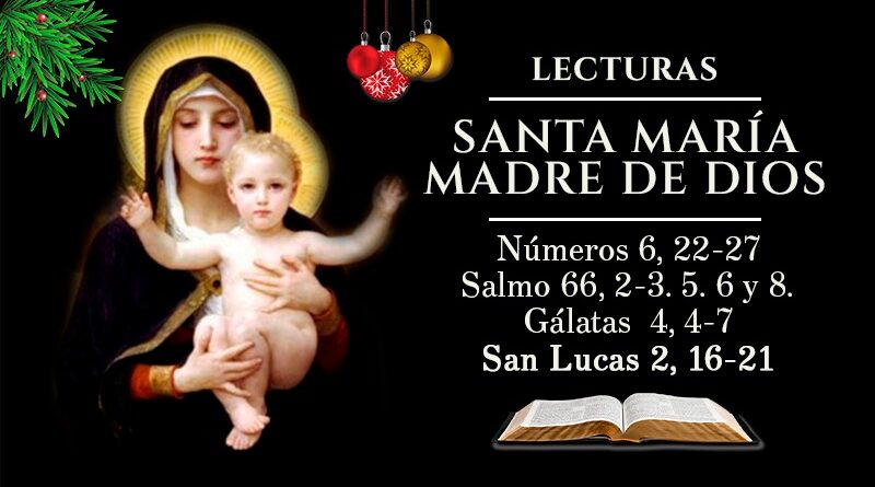 Lecturas viernes 1ro de enero | Santa María Madre de Dios - Solemnidad